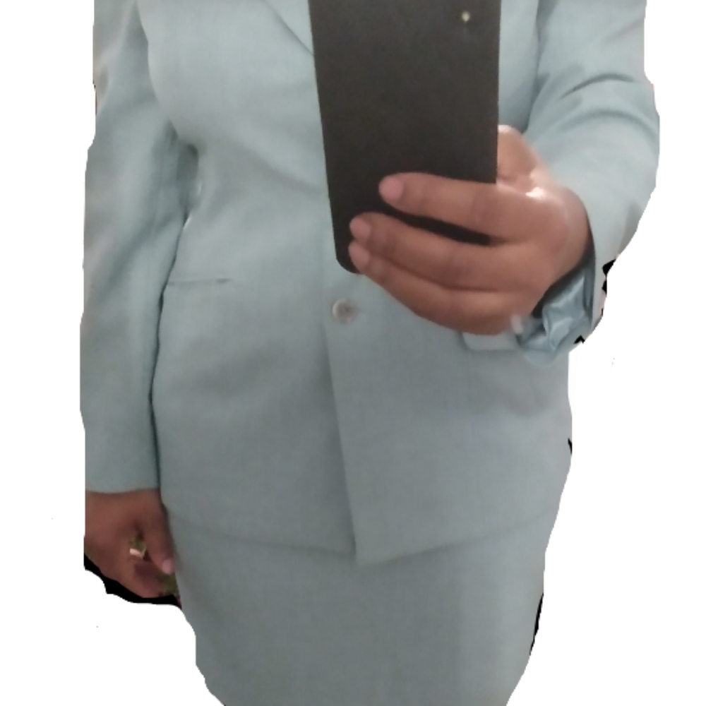 Women's 2pc Suit with Jacket and skirt elegant collection SZ 14 100% polyester